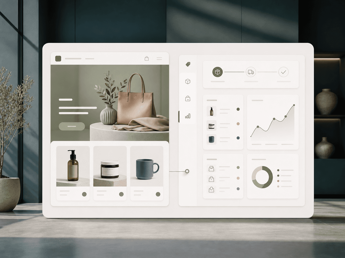 Shopify Storefront mit Produkt-, Bestell- und Verkaufsverwaltung