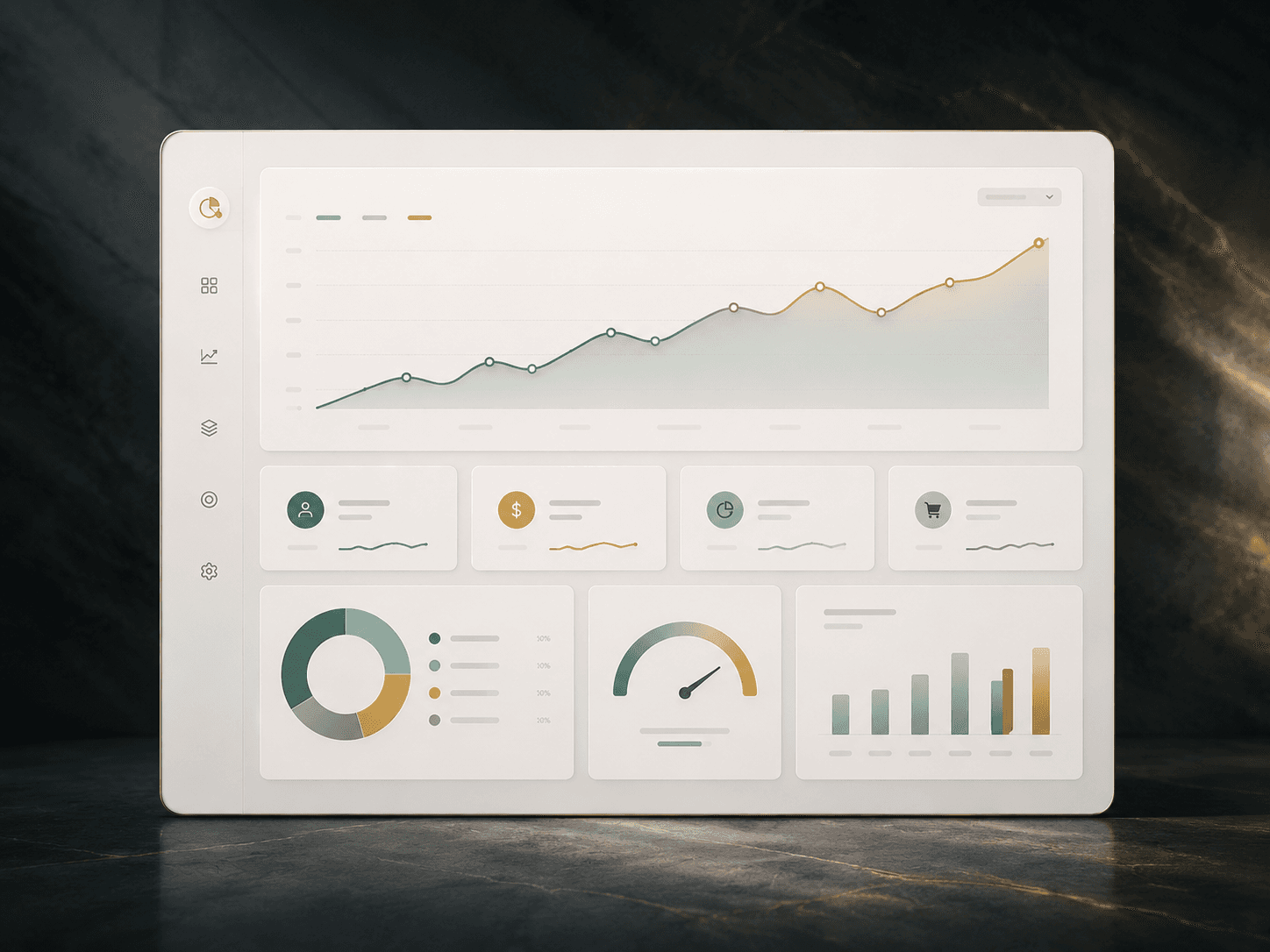 BI dashboards with KPI logic, reporting and data models