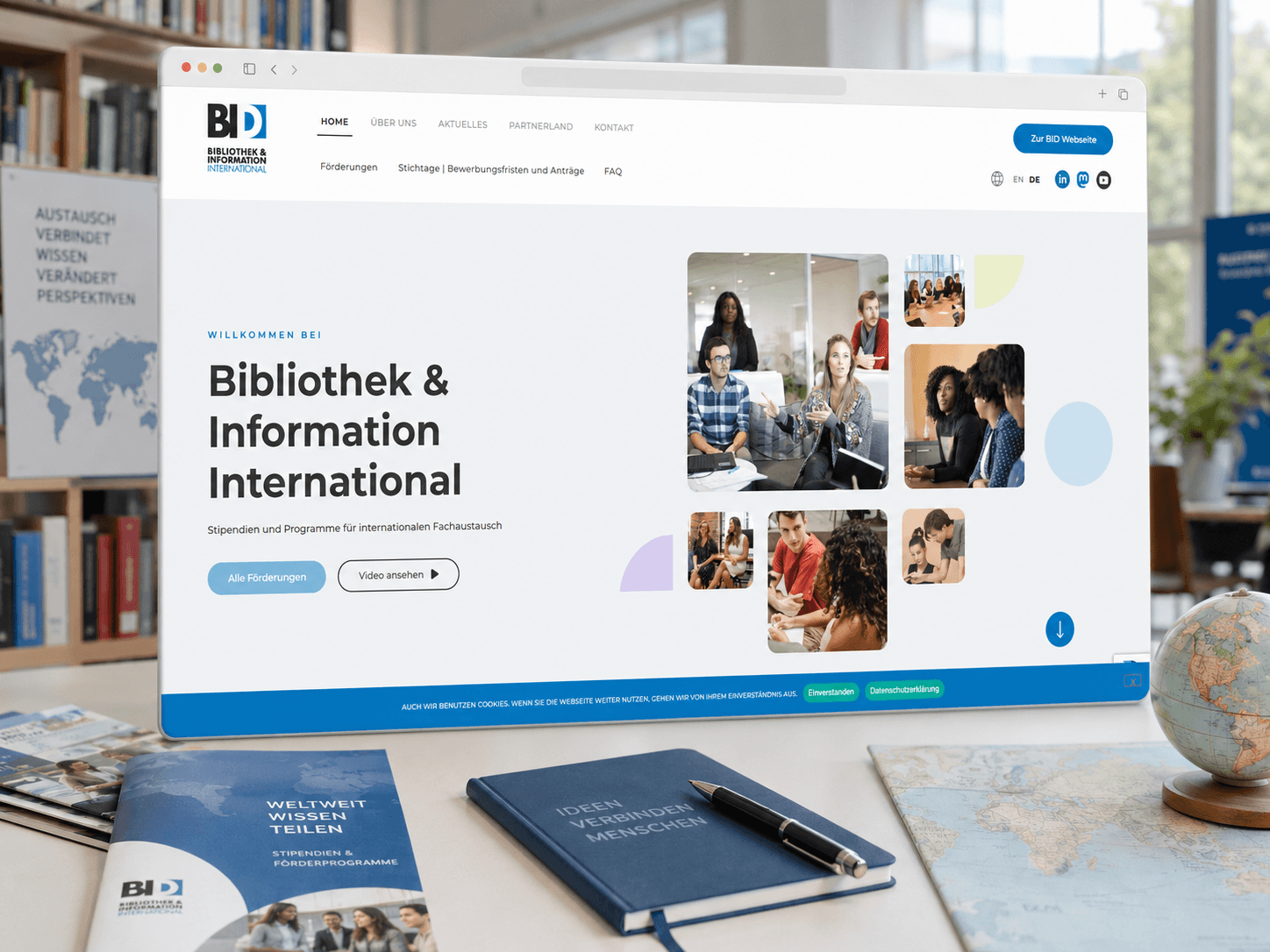 BI-International - BII-Ansicht mit Förderantragskontext