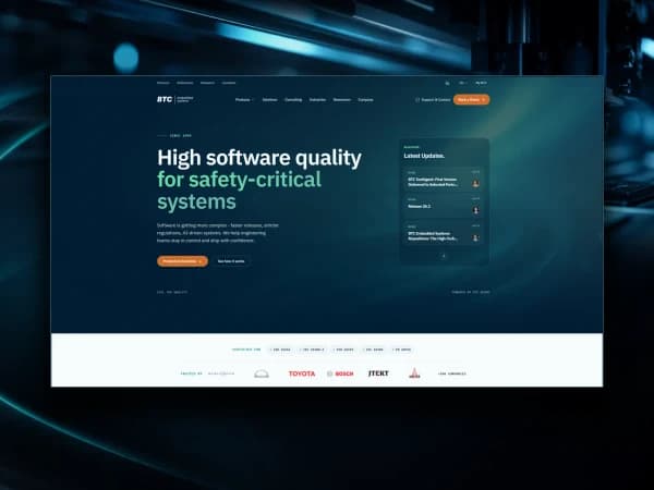 BTC Embedded Relaunch Projektvorschau mit der neuen Startseite