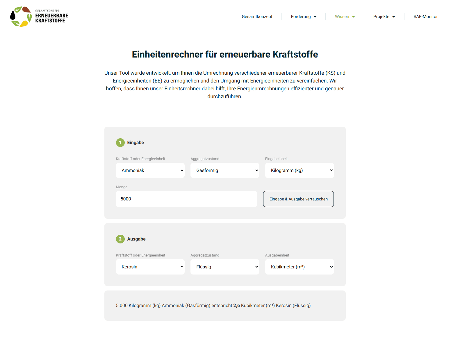 EKS by NOW - Website-Ansicht 2 mit Fachinformationen