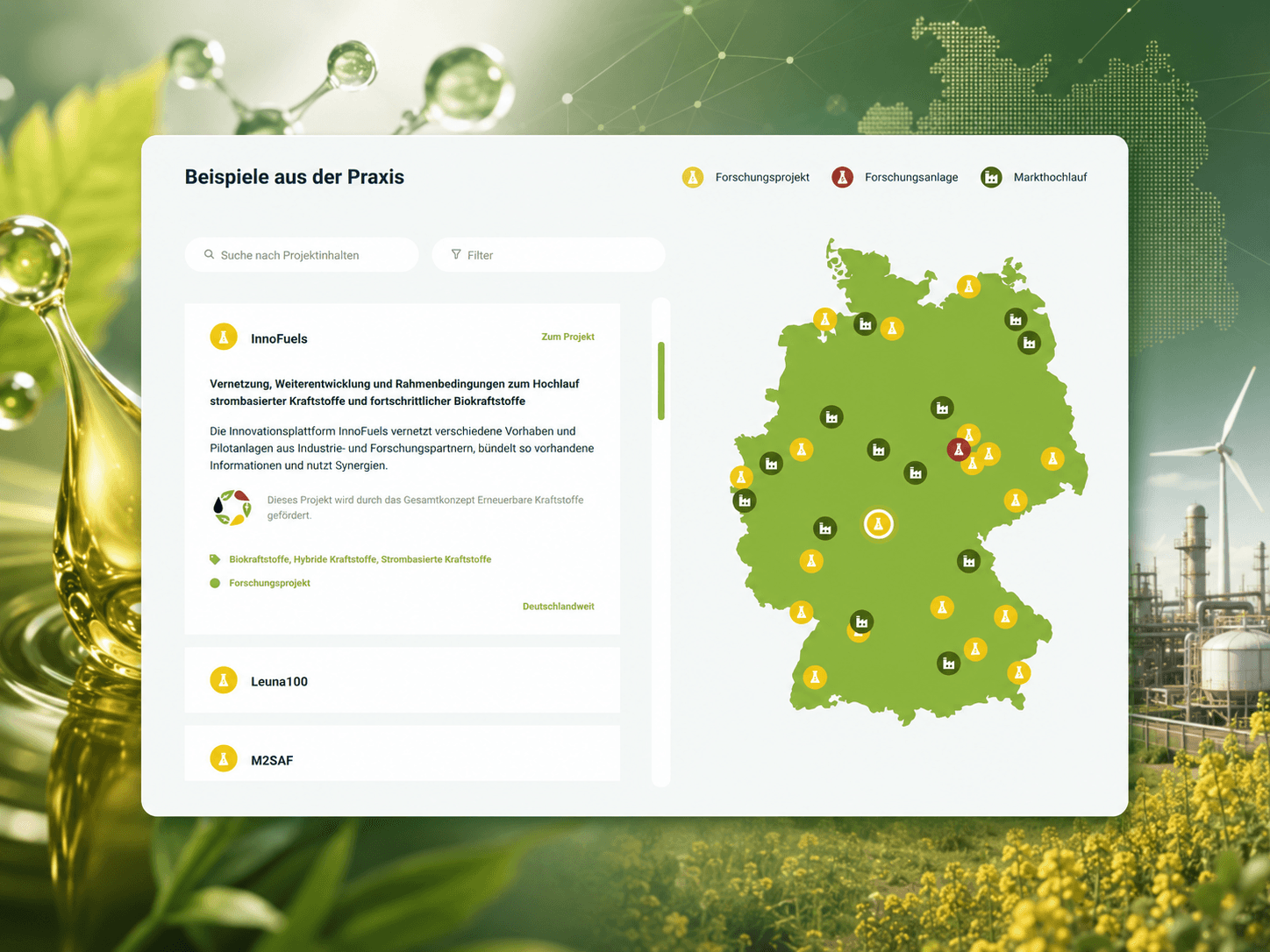 EKS by NOW - Startseite der Projektwebsite