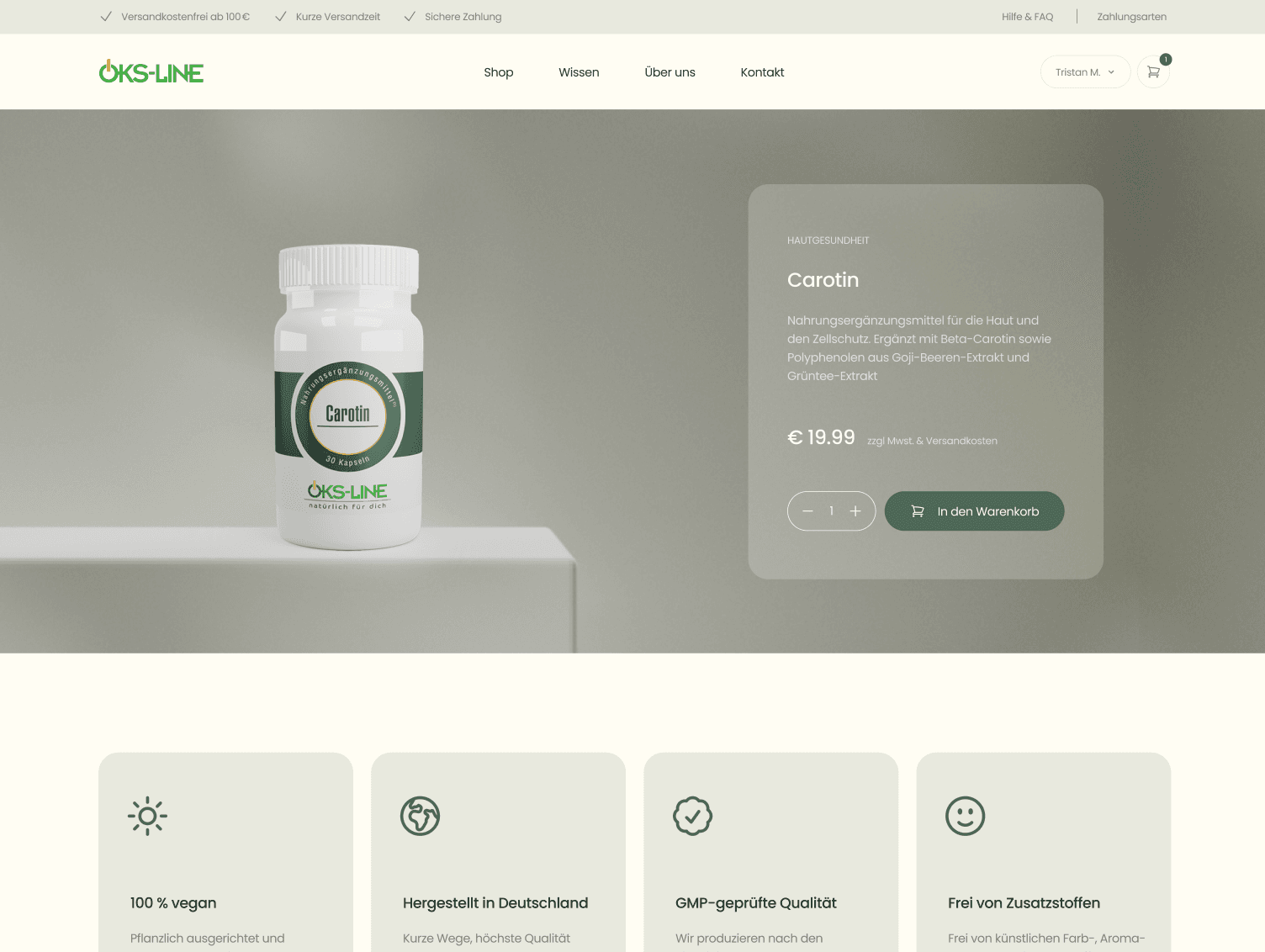 Öksline - Website-Ansicht 5 der responsiven Umsetzung